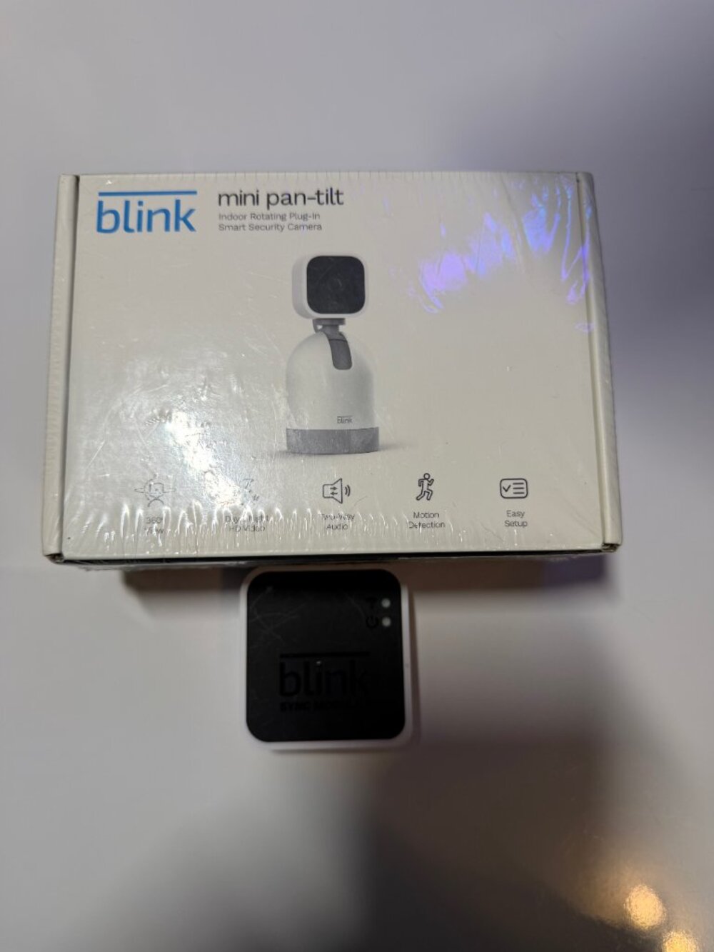 Blink Mini Pan-Tilt Camera (new) and Sync Module (used)